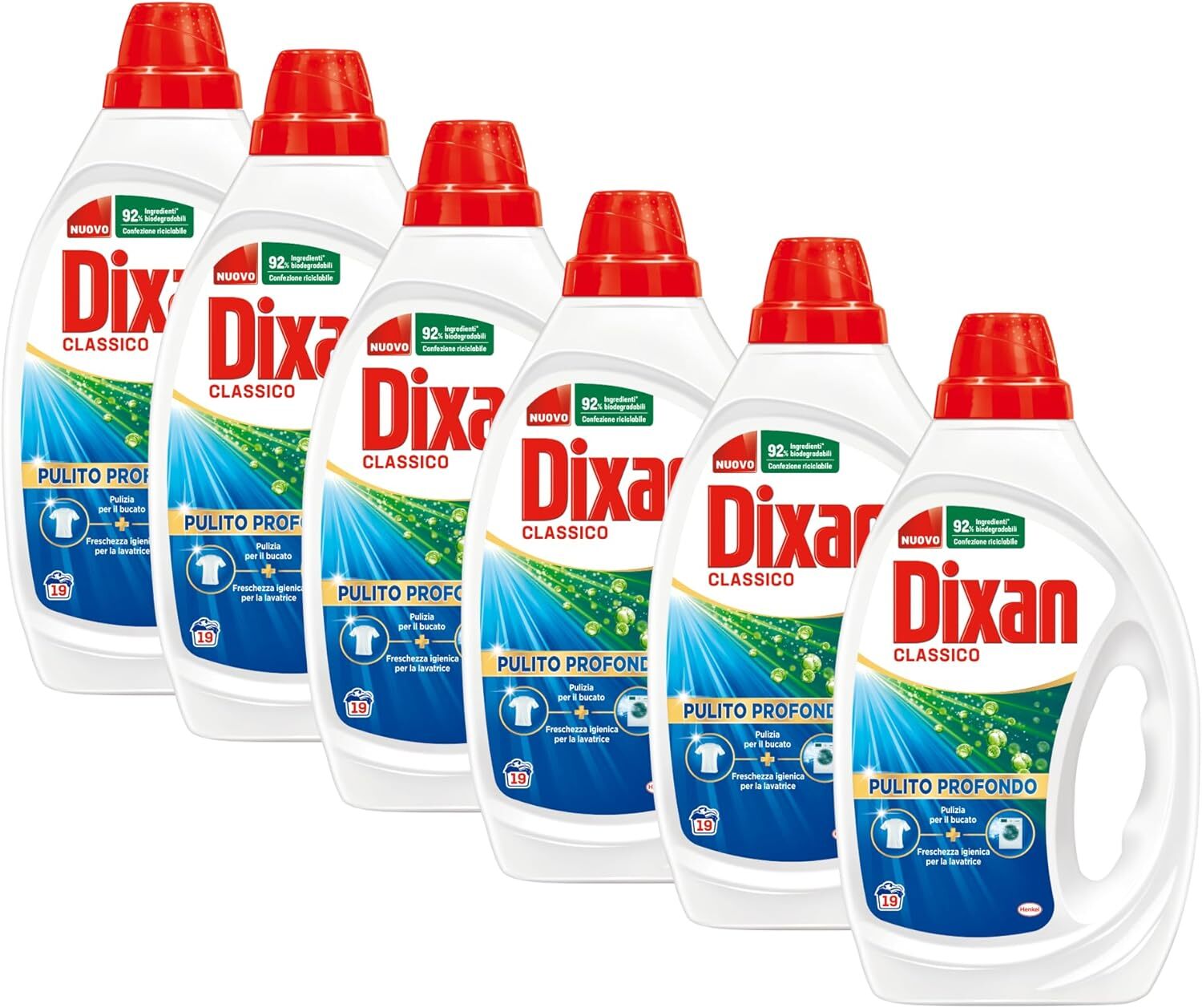 Dixan Classico Liquido Formato Famiglia | 6 Flaconi per Te