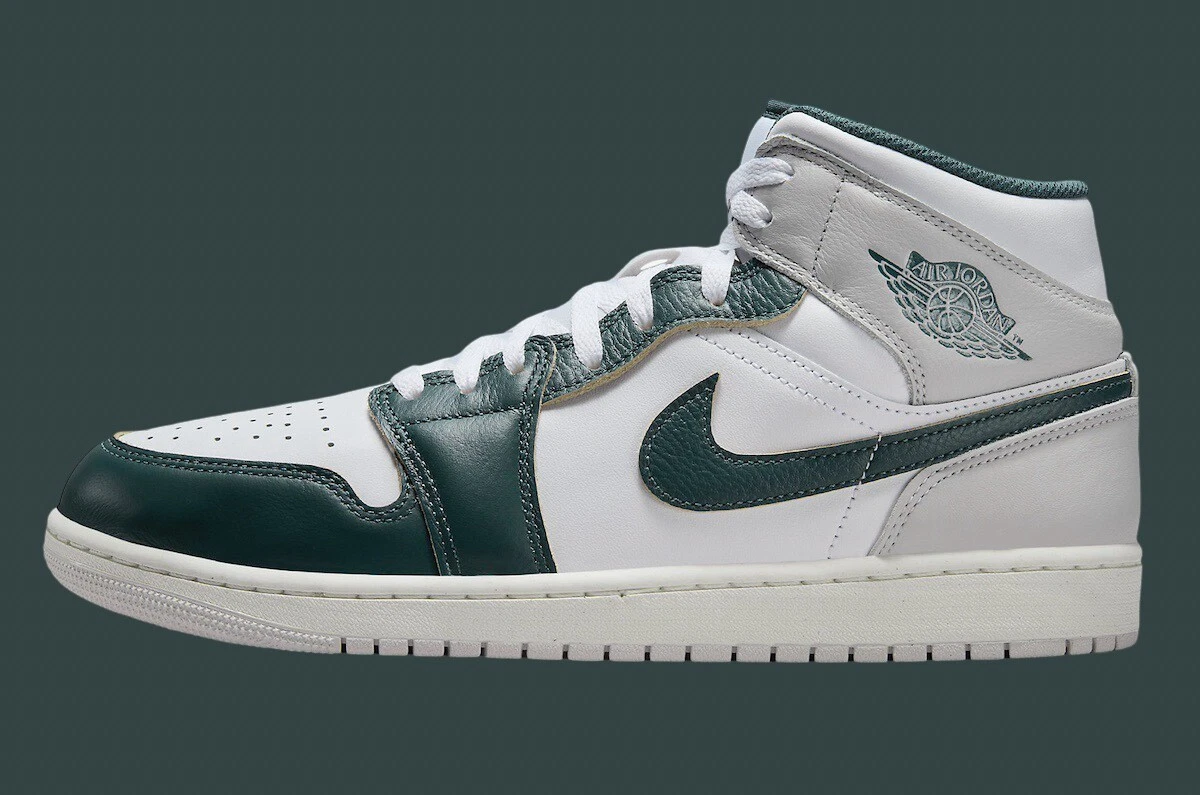 Nike Air Jordan 1 Mid SE White Oxidized Green Neutral Green FQ7720-103 sz 13 Men