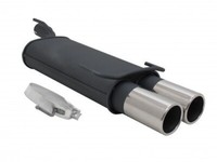 SPORT-AUSPUFF EndschalldÄMpfer 2X90MM FÜR Opel Kadett E E-CC Astra F F-CC ABE