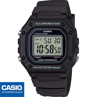 CASIO W-218H-1AVEF W-218H-1A Original CASIO Collection Men Negro HOMBRE