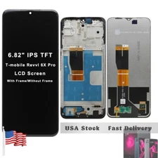 NEW OEM LCD Display Touch Screen Digitizer Frame For T-Mobile Revvl 6x Pro 5G