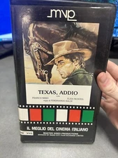 Texas Addio Master Video Rare Mexican Oop HTF Vhs