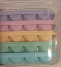 Ice Tray Can Makes 480 Cubes , With Storage Bin & Lid