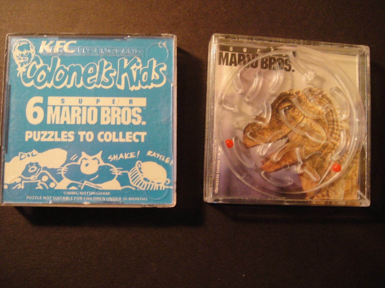 KFC KENTUCKY POLLO FRITO SUPER MARIO HERMANOS CORONEL NIÑOS ROMPECABEZAS TRUCOS (D)
