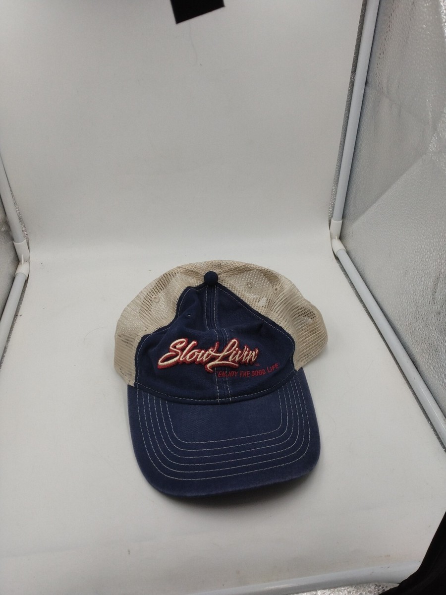 Hat Says Slow Livin' Enjoy The Good Life Snapback Vented View 3