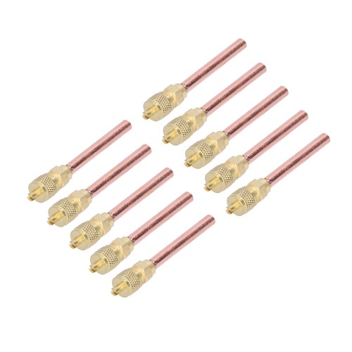 Hvac Service Valve 10Pcs 1/4SAE HVAC Filling Access Valves Conditioner GD AC - Picture 5 of 24