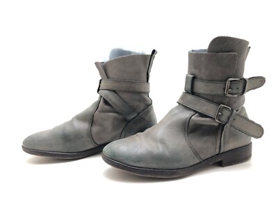 Minelli Damen Stiefel Gr. 37 (UK4) Stiefeletten Ankle Boots Komfortschuhe Grau