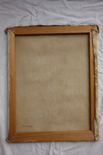 Arte antiguo siglo XIX pintura joven caballero retrato firmado óleo sobre lienzo - Imagen 23 de 24