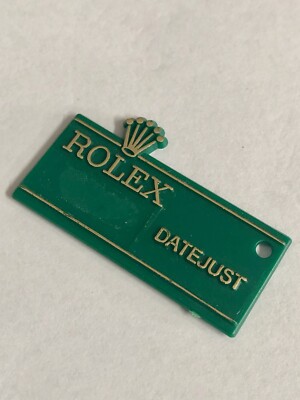 ROLEX Vintage Swing Green Tag Hangtag DATEJUST Oyster Jubilee 1970´s Frog Foot