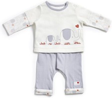 Natures Purest Organic Cotton My First Friends Trousers & Top 0-3mts (0228A)