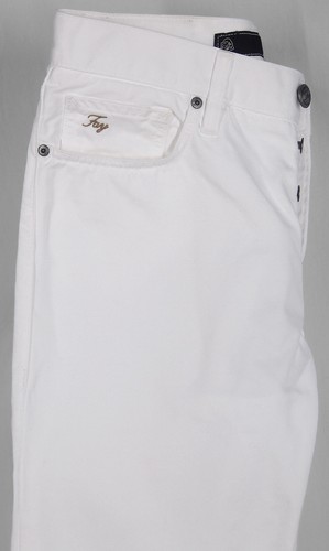 FRAY FATTO A MANO PIATTO_FRONTE_100% COTONE DENIM COLORE=BIANCO NEVE PURO W33 13437 - Foto 3 di 3