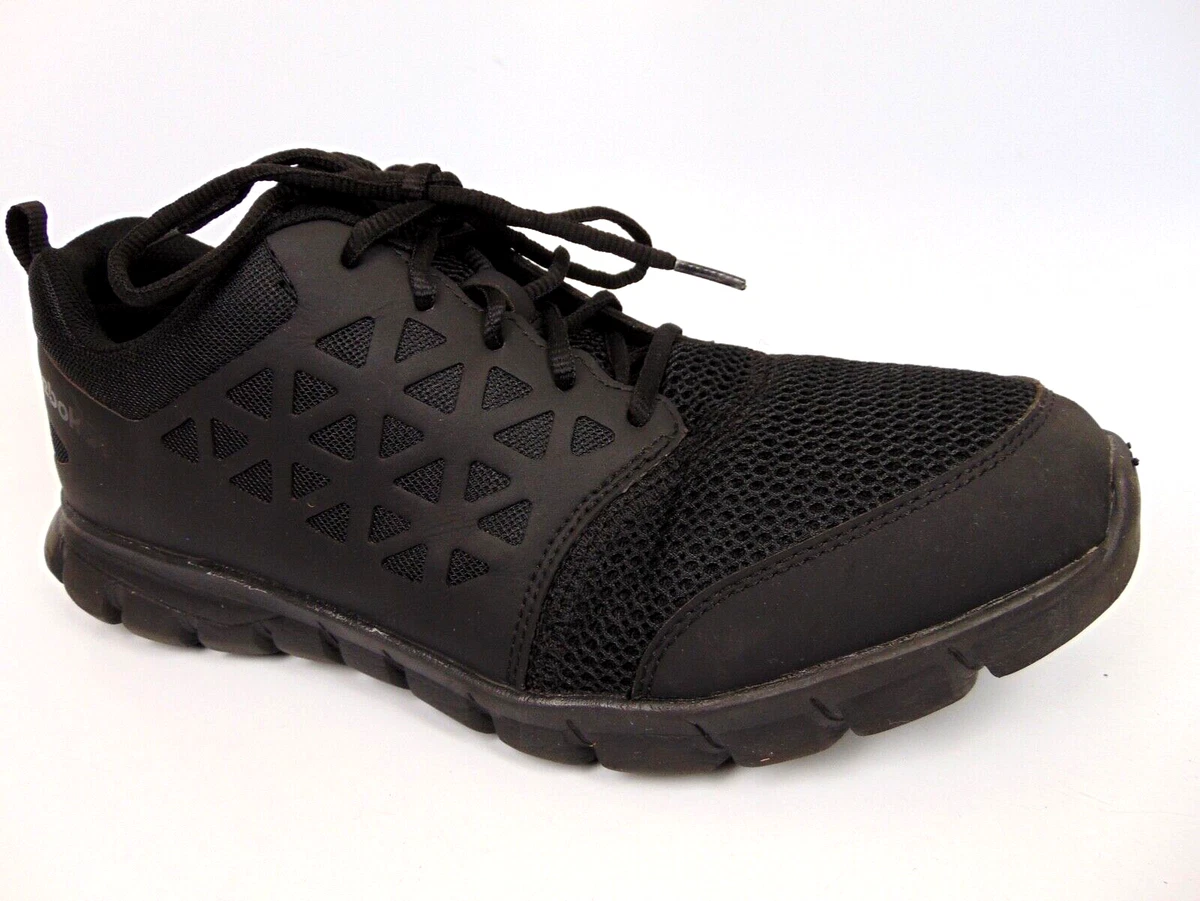 Reebok Sublite Cushion Work Soft Toe Comfort Sneakers Men s Size 13.0 M Black
