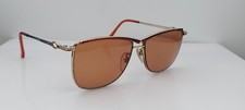 Vintage Diane Von Furstenberg Pavillion Brown Gold Oval Sunglasses FRAMES ONLY