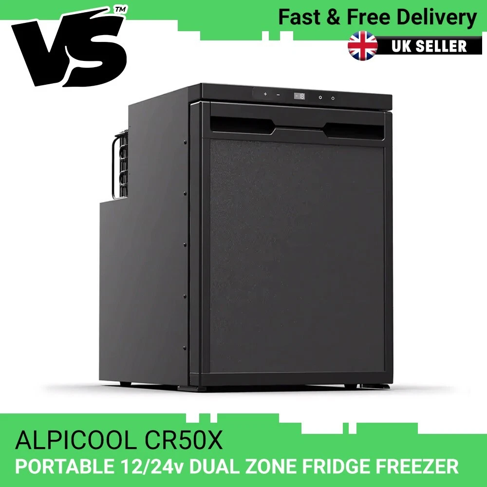 SMART Deluxe 40L Compressor Fridge Freezer 12V 24V 240V Mains (Camping Caravan Home Cool Box
