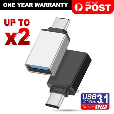 USB 3.1 Type C Male to USB 3.1 A Female Converter USB-C Cable Adapter OTG - image 1 of 4