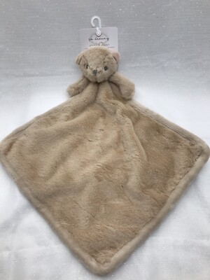 SL Home Fashions Teddy Bear So Dreamy Brown Tan Security Blanket Lovey Plush NEW