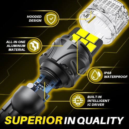 2-20PCS Bright White Canbus LED Bulb For Backup Reverse Light 912 921 T15 W16W R - Picture 6 of 24
