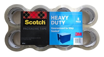 Scotch Heavy Duty Packaging Tape (8 Pack)