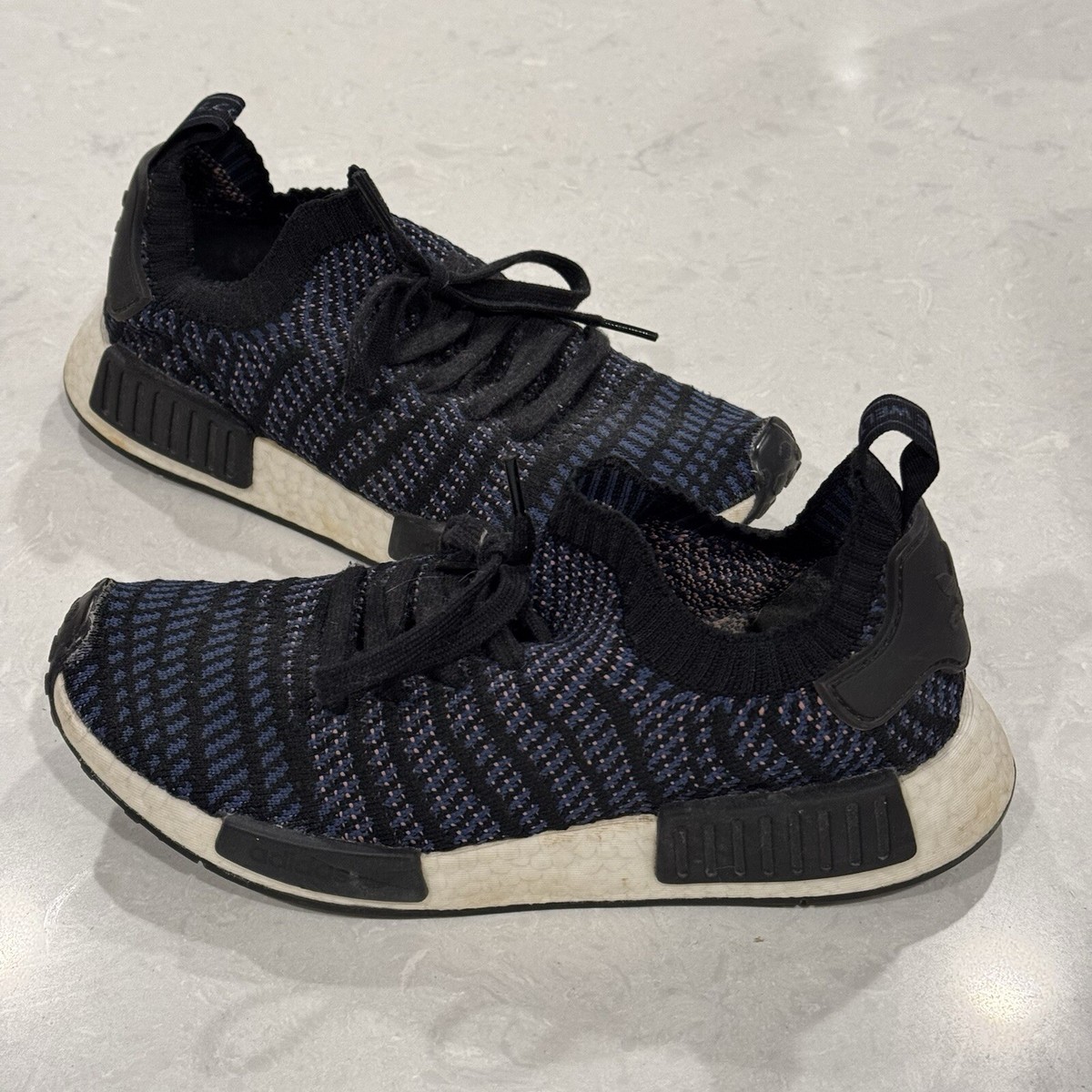 ADIDAS Boost NMD R1 STLT AC8326 Blue Flyknit Running WMN's Shoes Size 9 | eBay ADIDAS Boost NMD R1 STLT AC8326 Blue Flyknit Running WMN's Shoes Size 9 | eBay