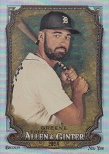 RILEY GREENE TOPPS ALLEN & GINTER SILVER PORTRAIT HOT BOX FOIL TIGERS #89 2024
