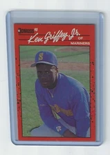 Ken Griffey Jr. 1990 Donruss Error Card, Pink & Blue Dot, No Period After Inc