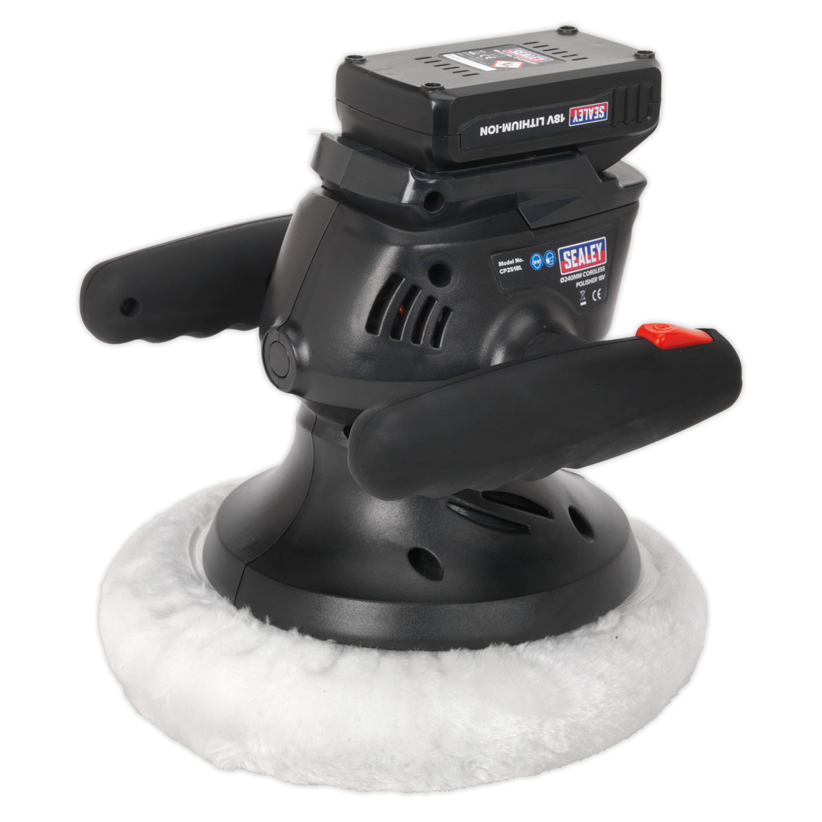 Sealey CP2518L Cordless Polisher 240mm 18V Lithium-ion