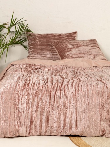 3 Piece Crushed Velvet Duvet Cover set Luxury Boho Bedding UO Comforter Cover - Picture 2 of 5