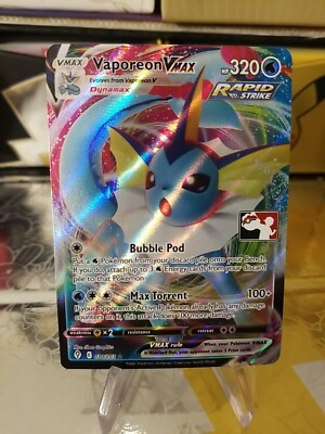 Vaporeon Vmax Pokemon Prize Pack Series 1 Promo Pokemon Card NM/LP