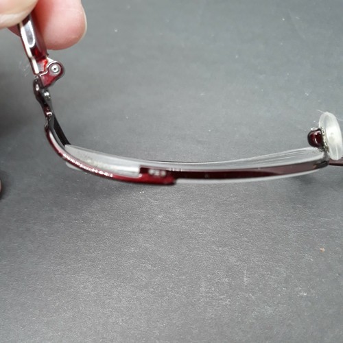 Emilio Pucci Eyeglass FRAME w/ Case Womens EP2105 130 Red Slimline Designer - Picture 11 of 12