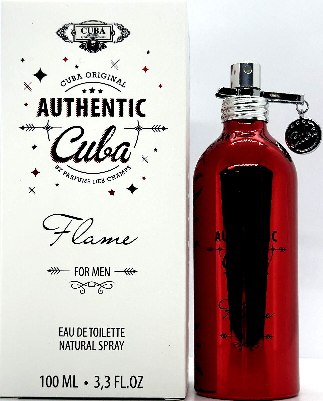 CUBA ORIGINAL AUTHENTIC FLAME EAU DE TOILETTE SPRAY FOR MEN 