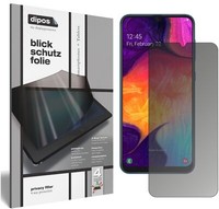 Samsung Galaxy A50 Blickschutzfolie Matt Schutzfolie Folie Display Schutz Dipos