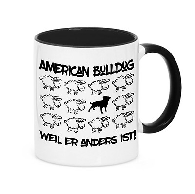 Siviwonder Turnbeutel „American Bulldog – FEUER Und FLAMME“ – Baumwolle, 37x46 Cm (12 L), Schwarz