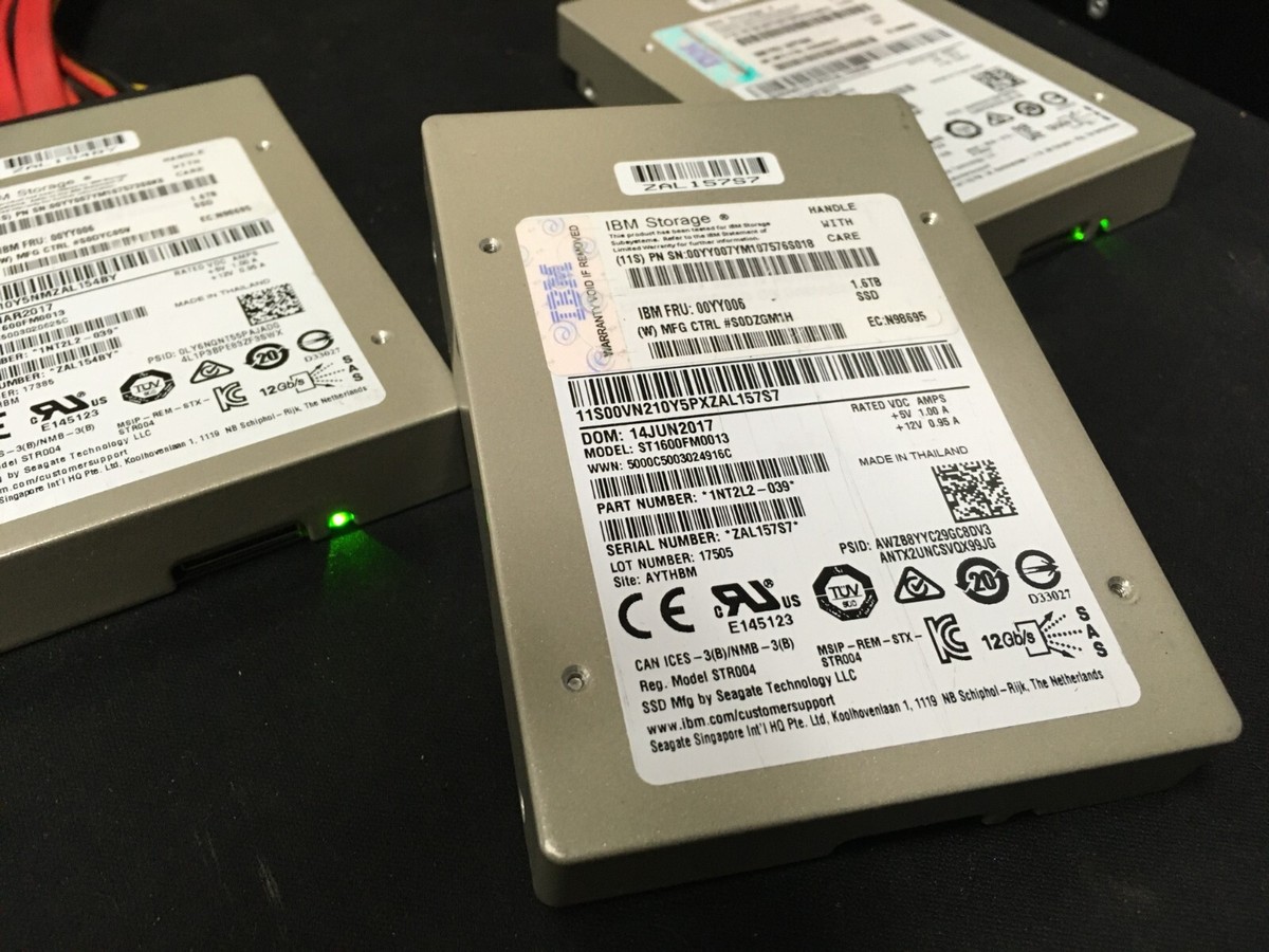 LOT OF 6* IBM 1.6TB 2.5
