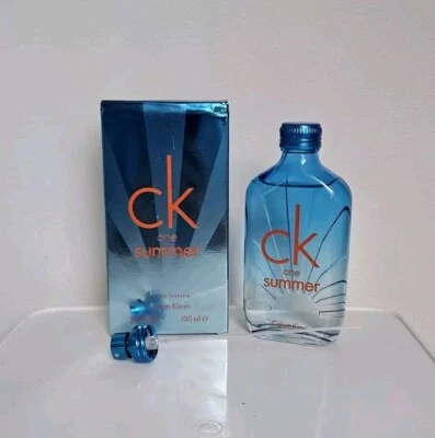 CALVIN KLEIN CK ONE SUMMER 100ML EDT SPRAY 2017 FULL BOTTLE RARE DISCONTINUED