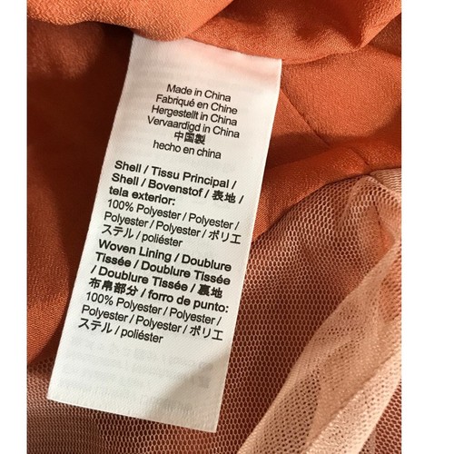 J. Crew Orange Sequins Ruffle Hem Skirt Size 4 Party Mini - Picture 8 of 9