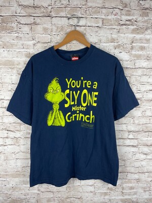 2006 You re A Sly One Mister Grinch Tee Men s Size Large Graphic Shirt Dr. Seuss