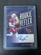 #RR-HR Absolute Rookie Reflex /325 On Card Auto Haason Reddick. rookie card picture