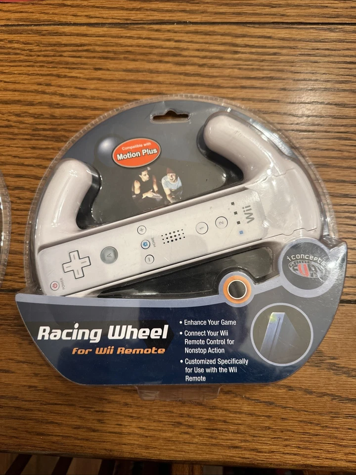 Wii Racing Wheels For Wii Remotes/ Pair New Never Used White. - Image 2 of 4