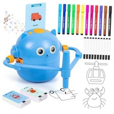 Drawing Robot for Kids, Interactive Educational Drawing Robot, Magic Blue