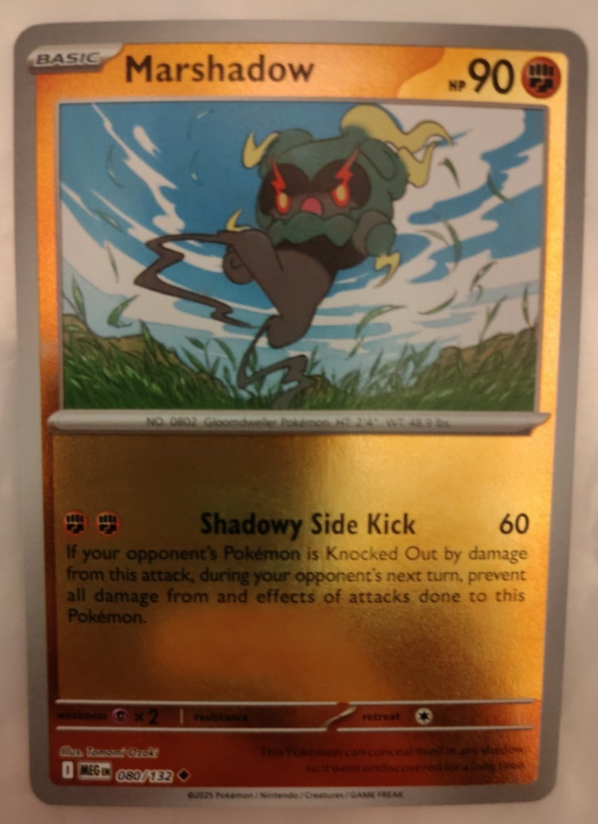 Marshadow 080/132 ME01 Mega Evolution Reverse Holo Near Mint