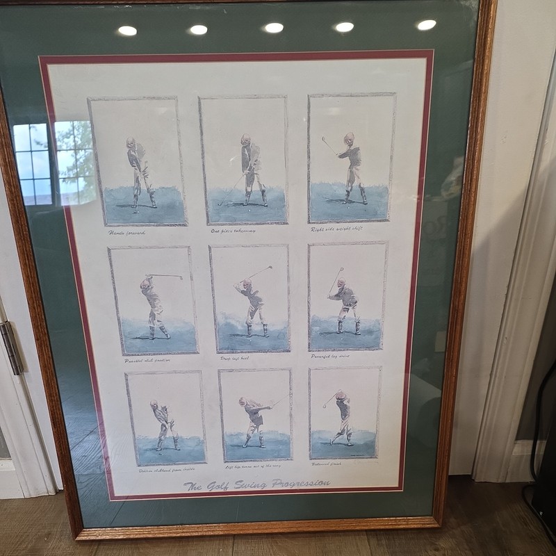 'The Golf Swing' By David Nichols Signed Beautiful Tells How To Hit A Golf Ball