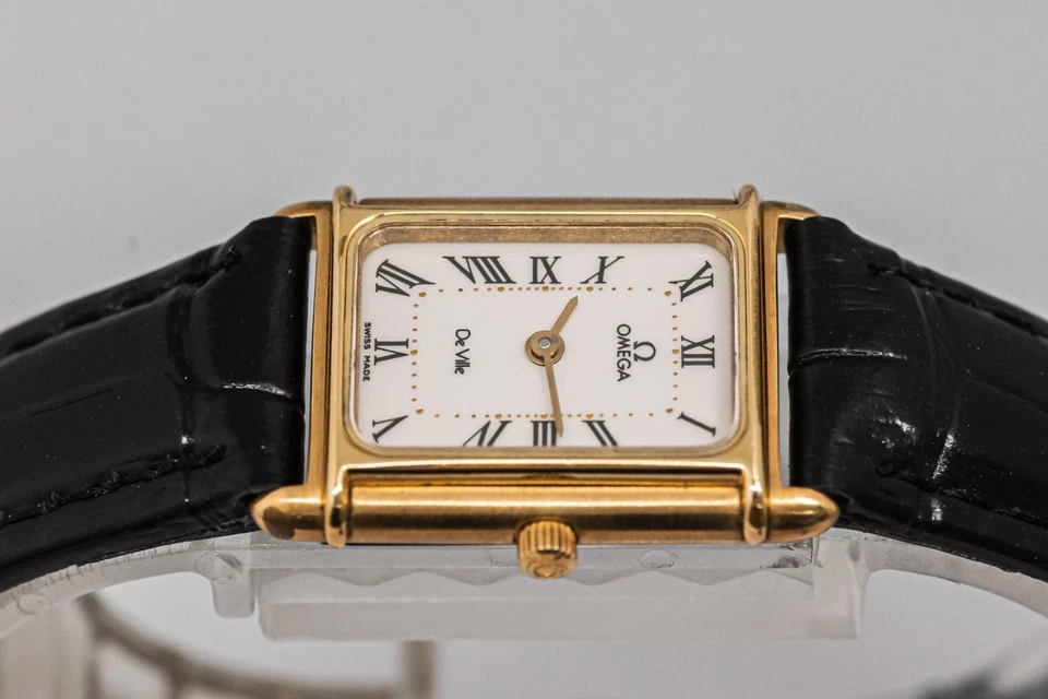 Sin Tarifas *COMO NUEVA* Camiseta sin Mangas Romana OMEGA De Ville Cal.1455 Qz Para Mujer 17mm ETA De Colección Foto 4 de 4