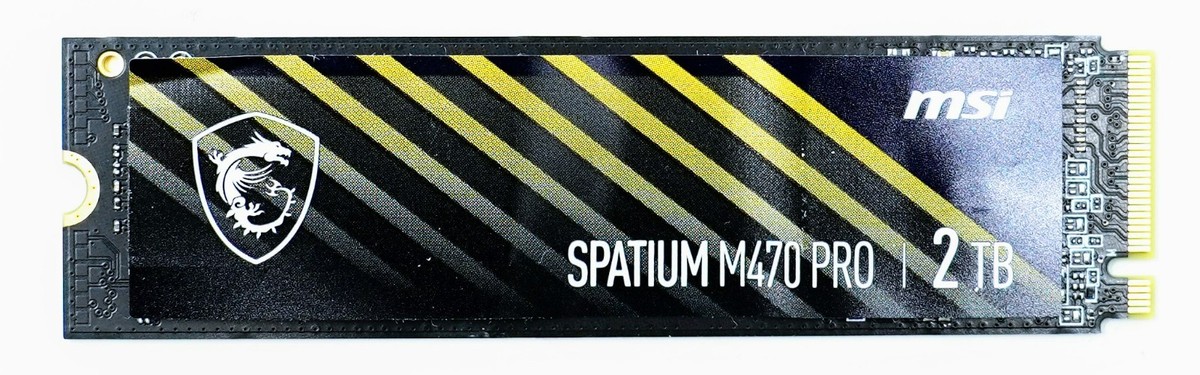 MSI SPATIUM M470 PRO 2TB PCIe Gen 4x4 PCIe 4.0 NVMe M.2 2280 SSD