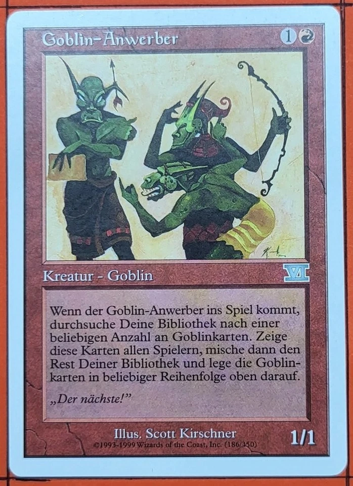 MTG - 1x Goblin-Anwerber  - ( 6. Edition )