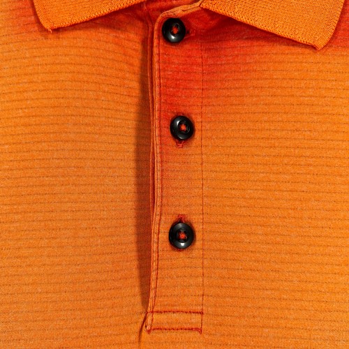 Lululemon Polo Shirt Mens Large Orange Red Short Sleeve Casual Golf Outdoor - Picture 8 of 15