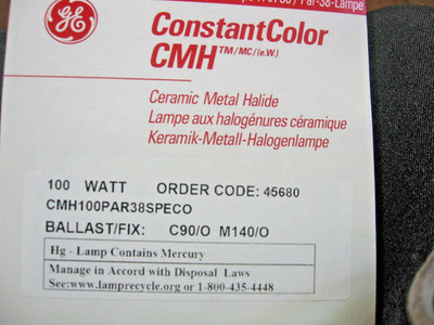 GE 45680- 100 Watt - PAR38 Flood - Constant Color CMH  - Metal Halide