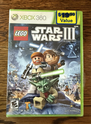 LEGO Star Wars III The Clone Wars Xbox 360   Factory Sealed   LucasArts 2011