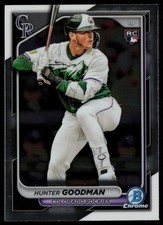 HUNTER GOODMAN 2024 BOWMAN CHROME RC COLORADO ROCKIES #25