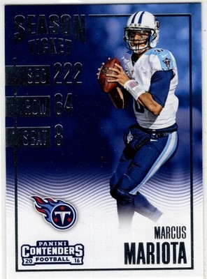 2016 Panini Contenders Football Marcus Mariota No. 98 Tennessee Titans