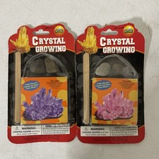Lot Of 2 Creative Kids Crystal Growing Kit Purple Pink Science Geology Fun 